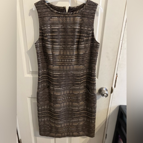 Pendleton Virgin Wool Jacquard Santa Clara Sheath Dress Womens 8 Western L - Picture 1 of 15